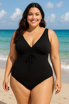 Immagine di PLUS SIZE GREY TUMMY CONTROL SWIM SUIT
